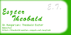 eszter theobald business card